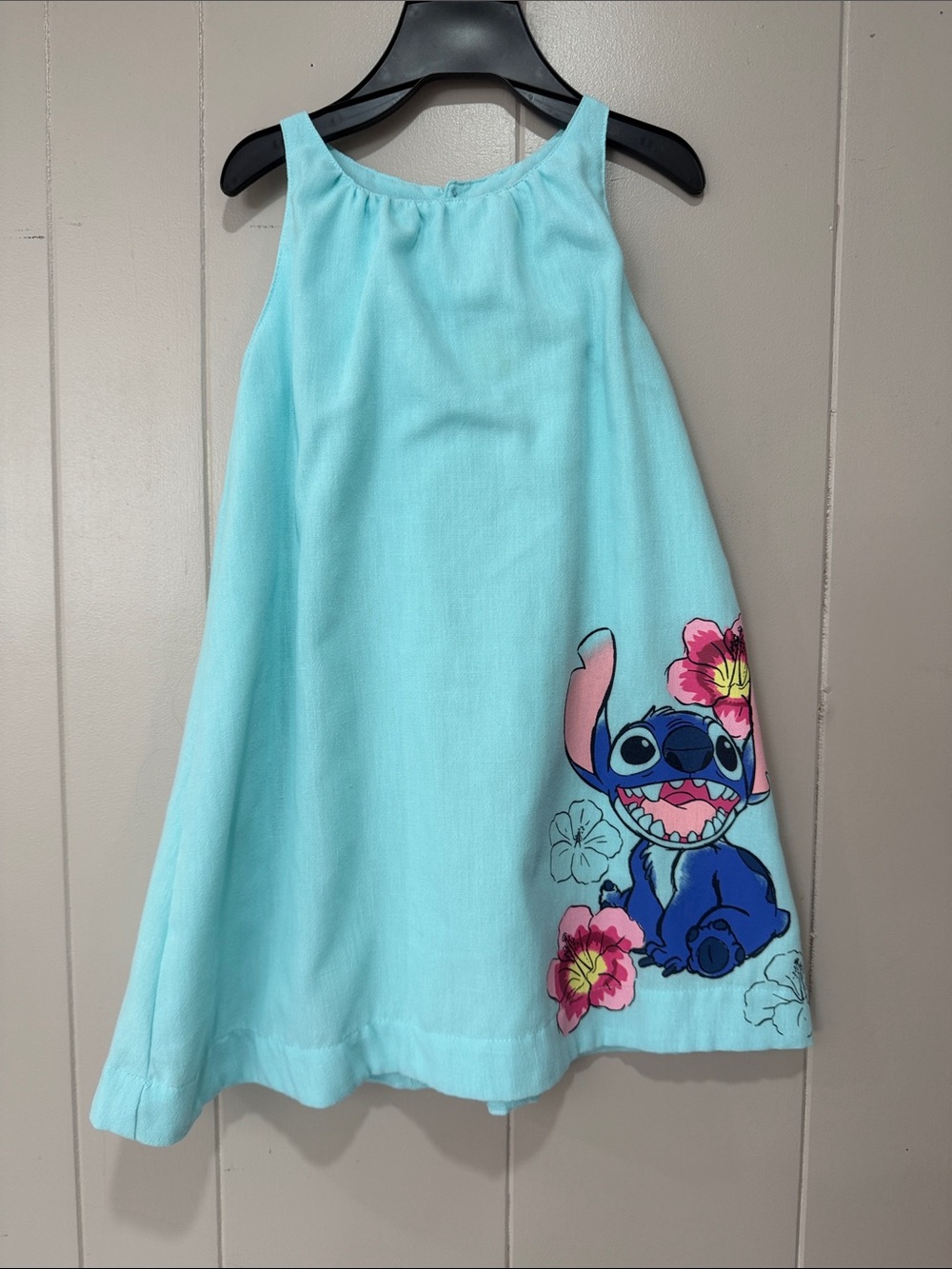Disney Light Aqua Stitch Floral Sundress